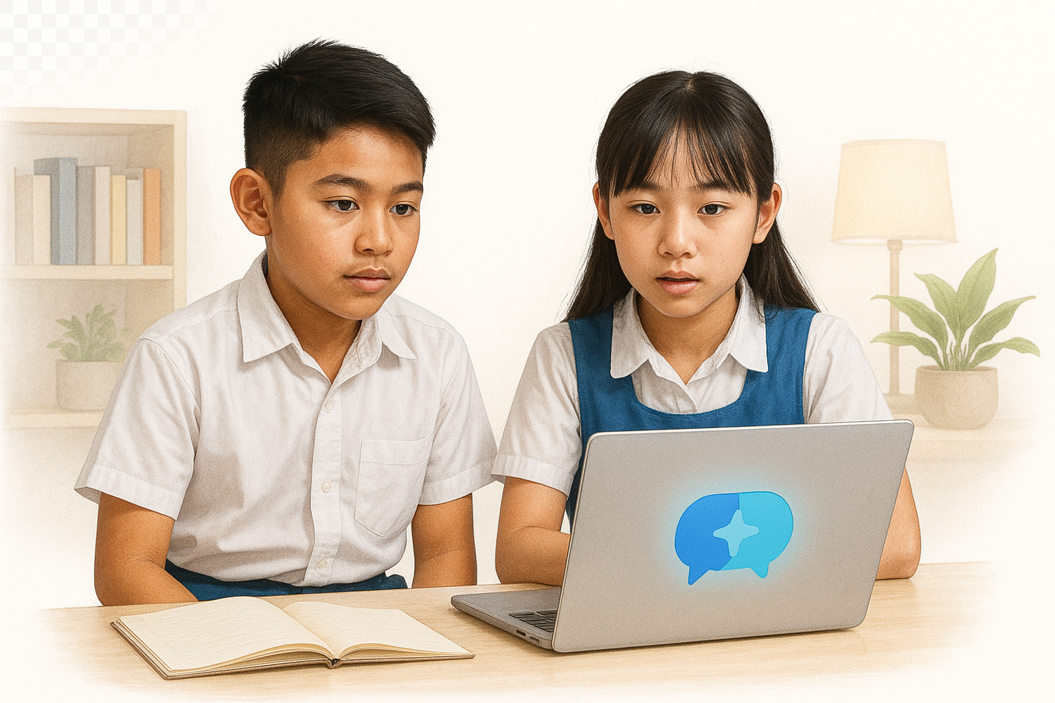 Students learning together